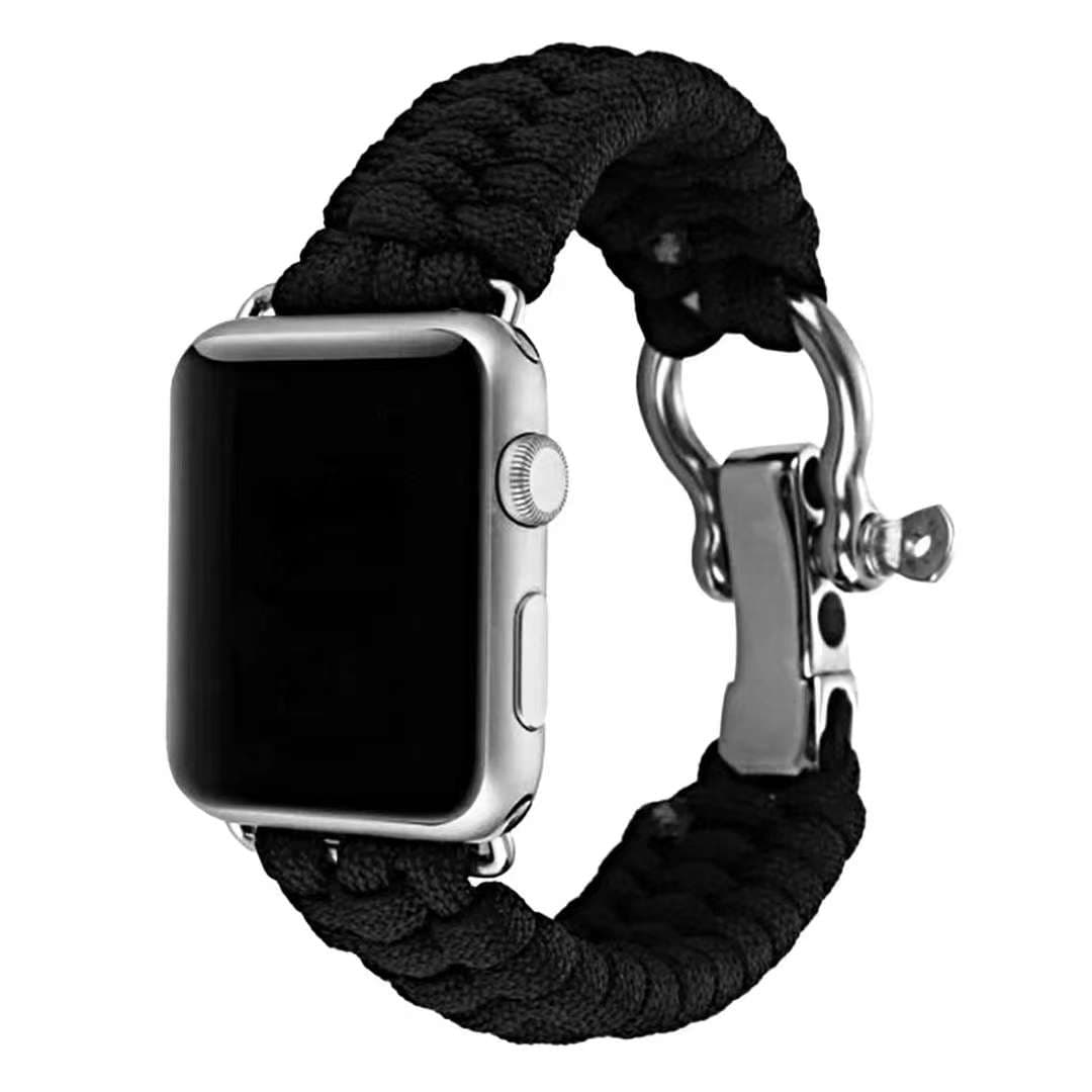 アップルウォッチバンド パラコード編み込みハイブリッドバンド