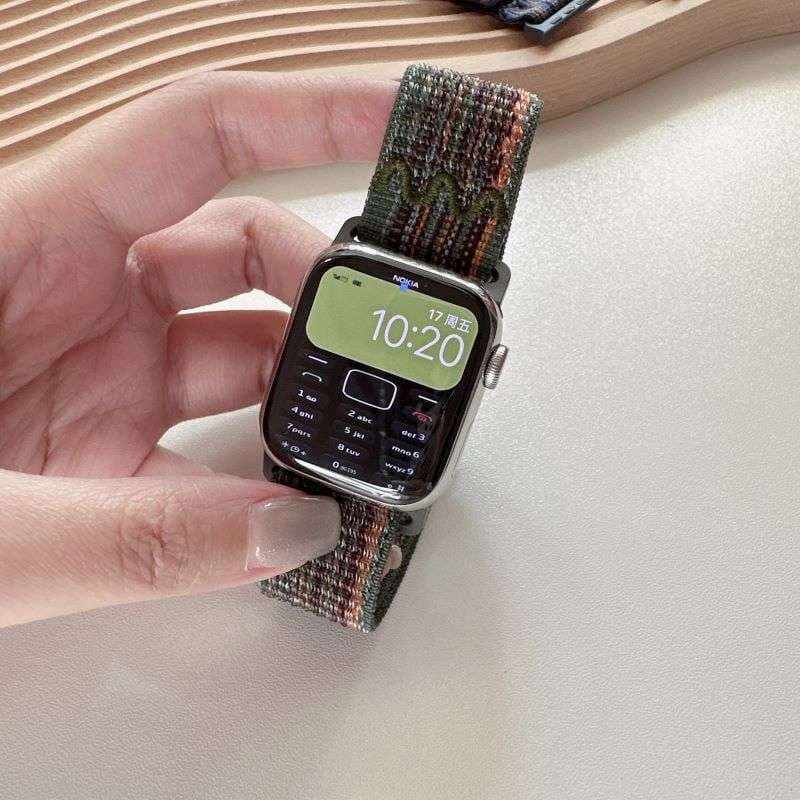 アップルウォッチバンド パステルグラデーション ソロループ