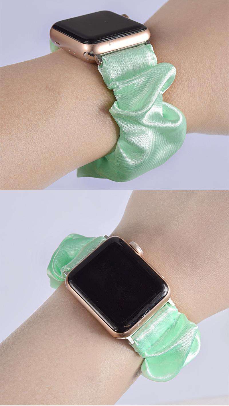 アップルウォッチバンド シャーリングシルクスマートウォッチバンド