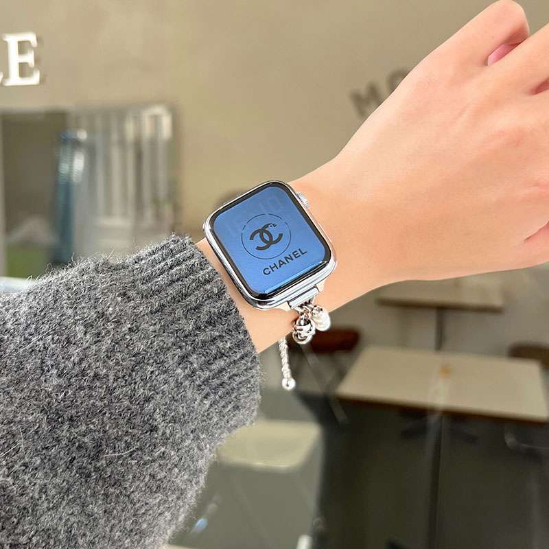 アップルウォッチバンド パールチャームApple Watchバンド