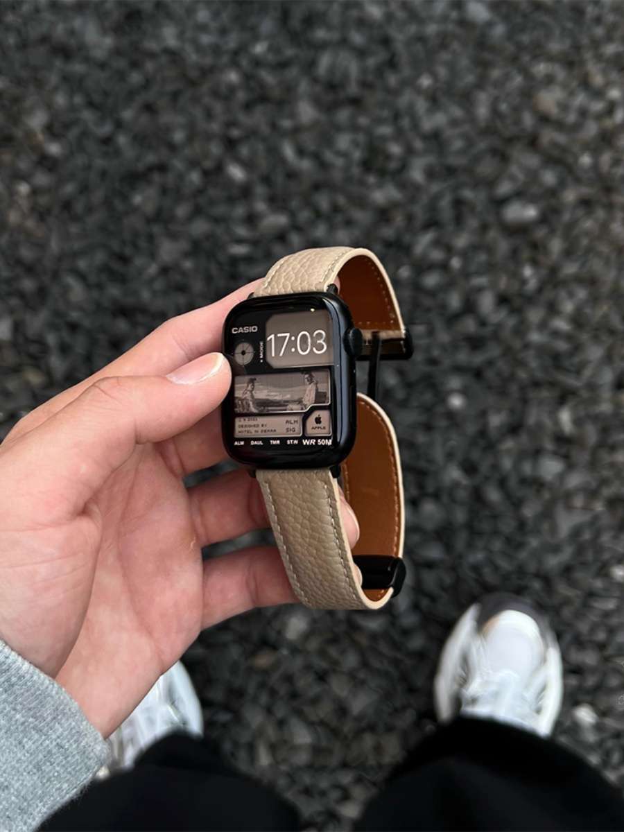 アップルウォッチバンド カジュアル レザー スマートウォッチバンド