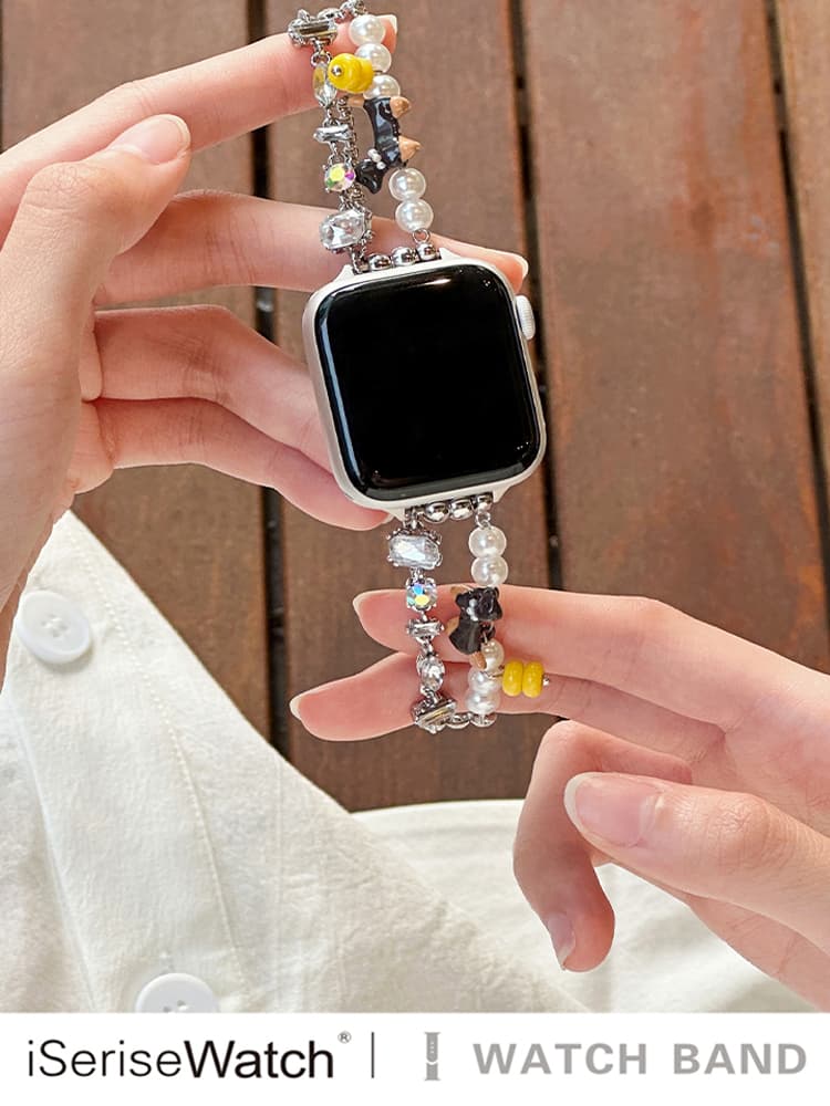 アップルウォッチバンド 宝石チャームブレスレットバンド
