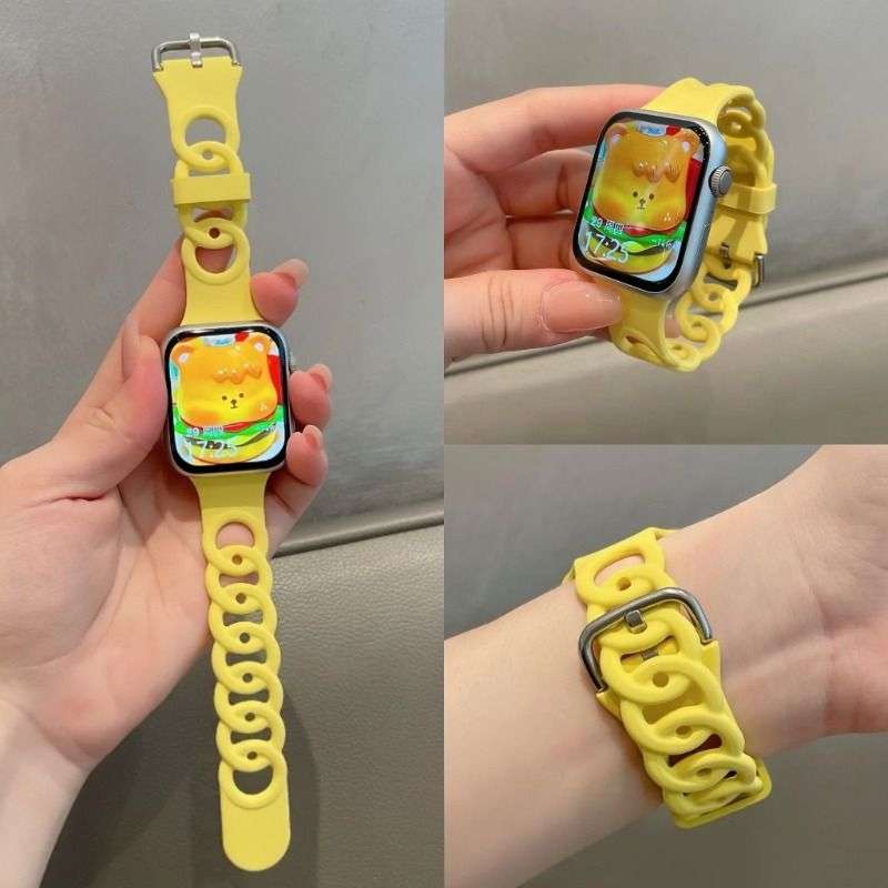 アップルウォッチバンド ループデザイン シリコン製スマートウォッチバンド