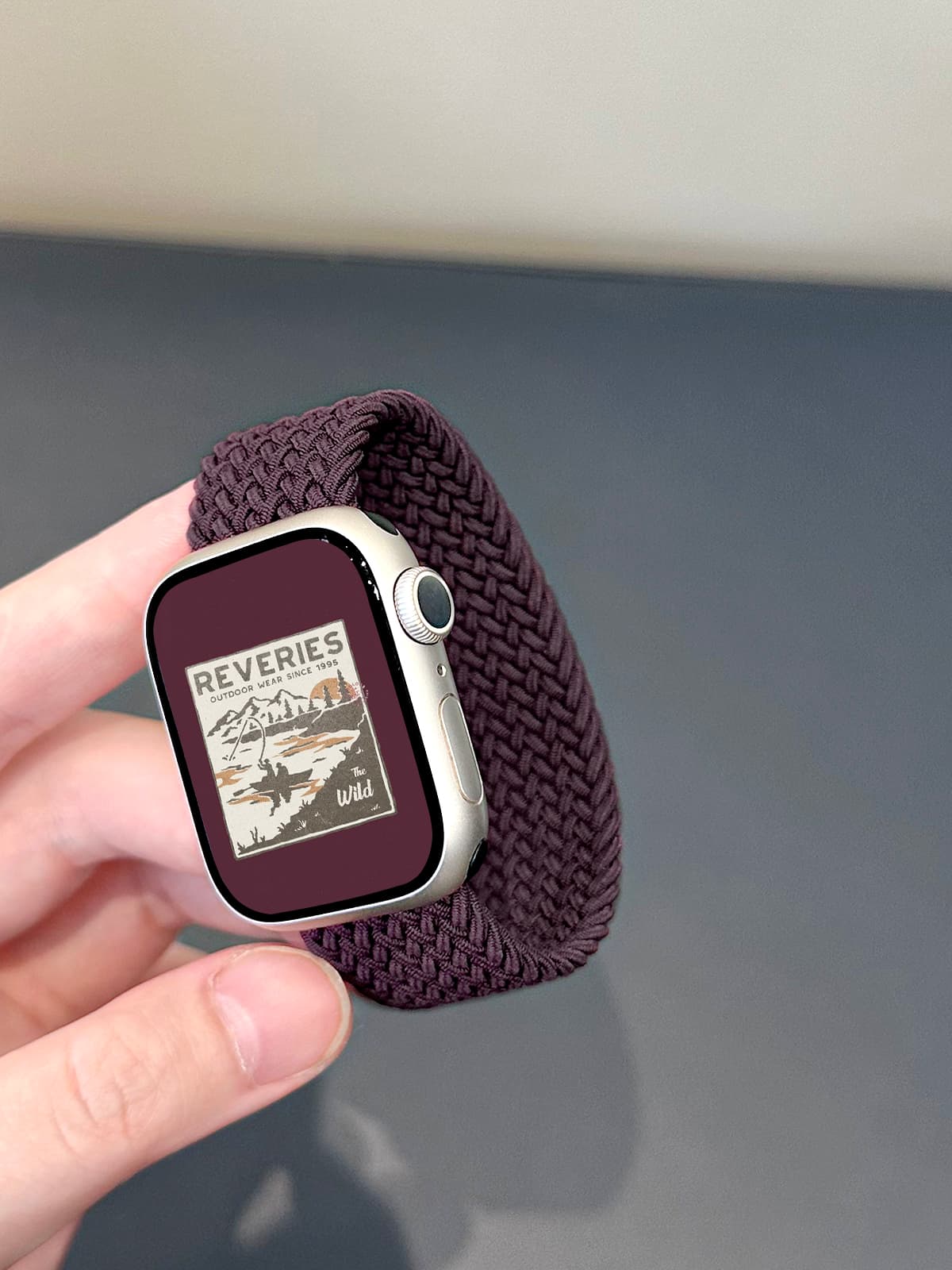 アップルウォッチバンド 編込みソフトフィットバンド