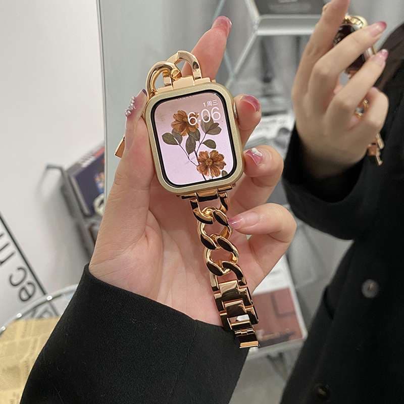 アップルウォッチバンド 高級ブランドチェーンブレスレットバンド