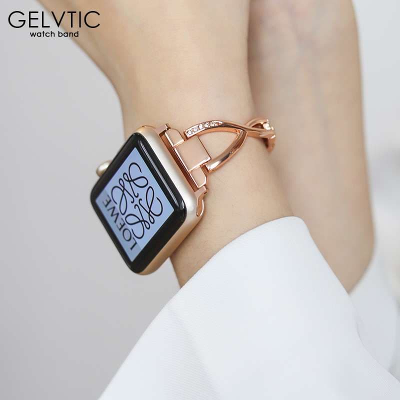 アップルウォッチバンド ラグジュアリー ジュエリー スマートウォッチバンド