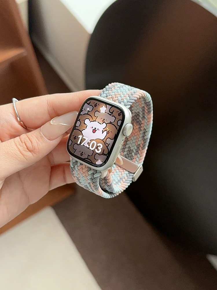 アップルウォッチバンド メッシュデザイン編込みバンド