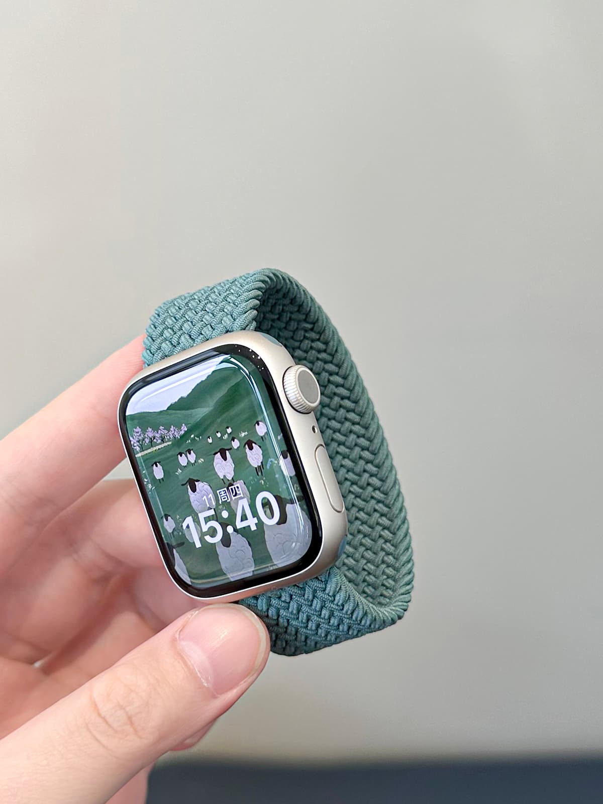 アップルウォッチバンド 編込みソフトフィットバンド