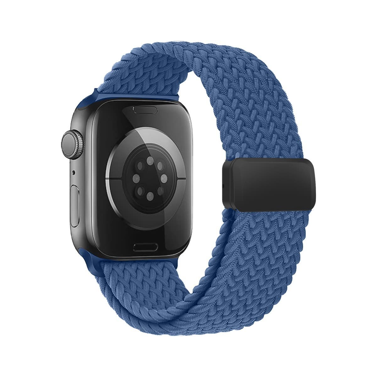 アップルウォッチバンド 編み込みデザイン伸縮素材ソロループバンド