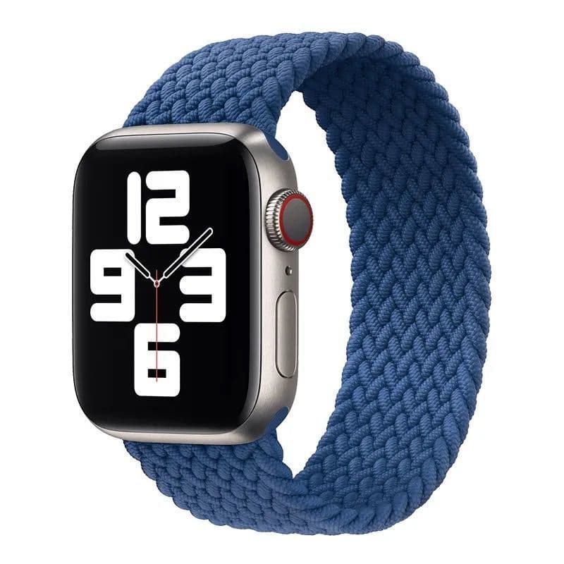 アップルウォッチバンド 編み込みストレッチナイロンバンド