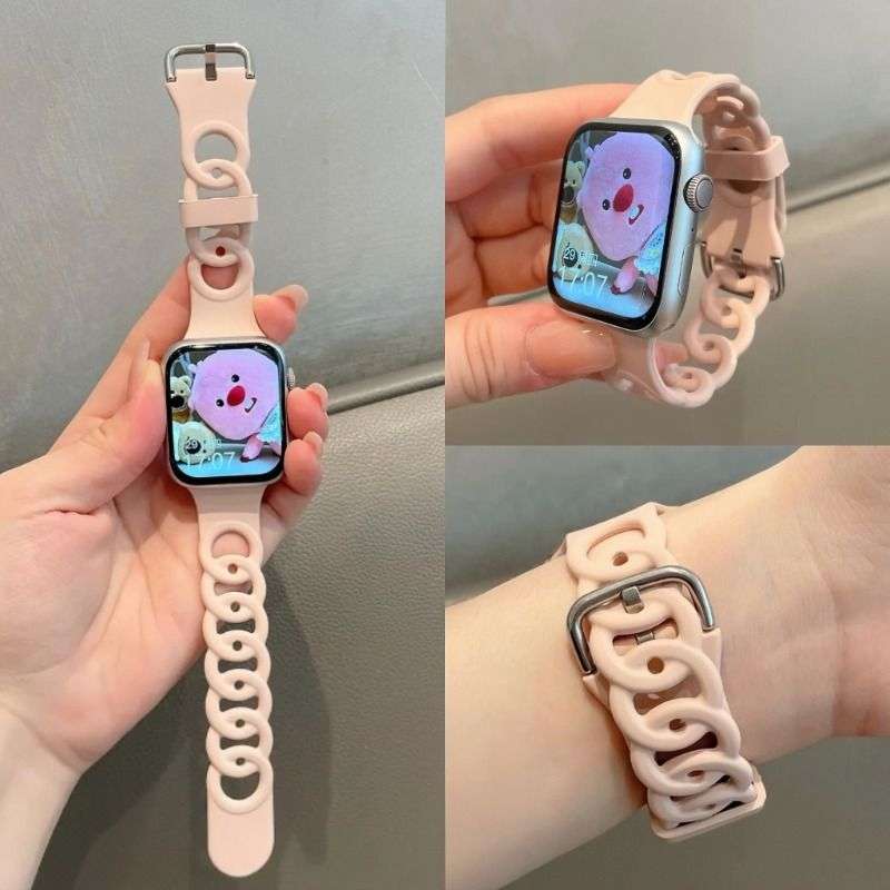 アップルウォッチバンド ループデザイン シリコン製スマートウォッチバンド