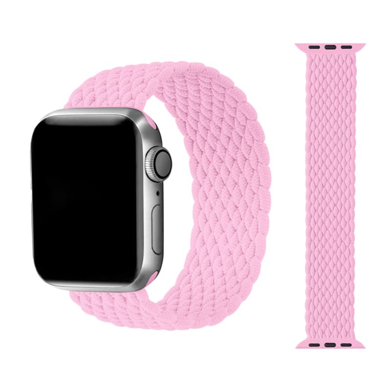 アップルウォッチバンド 編み込みデザイン伸縮性ソロループバンド