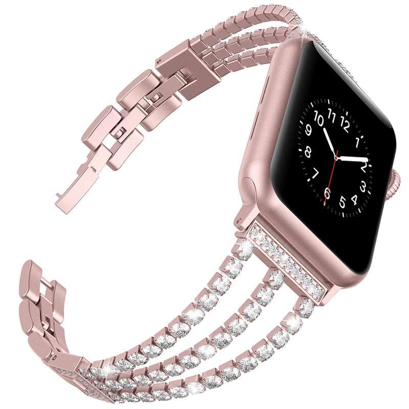アップルウォッチバンド ラグジュアリーダイヤモンドチェーンウォッチバンド