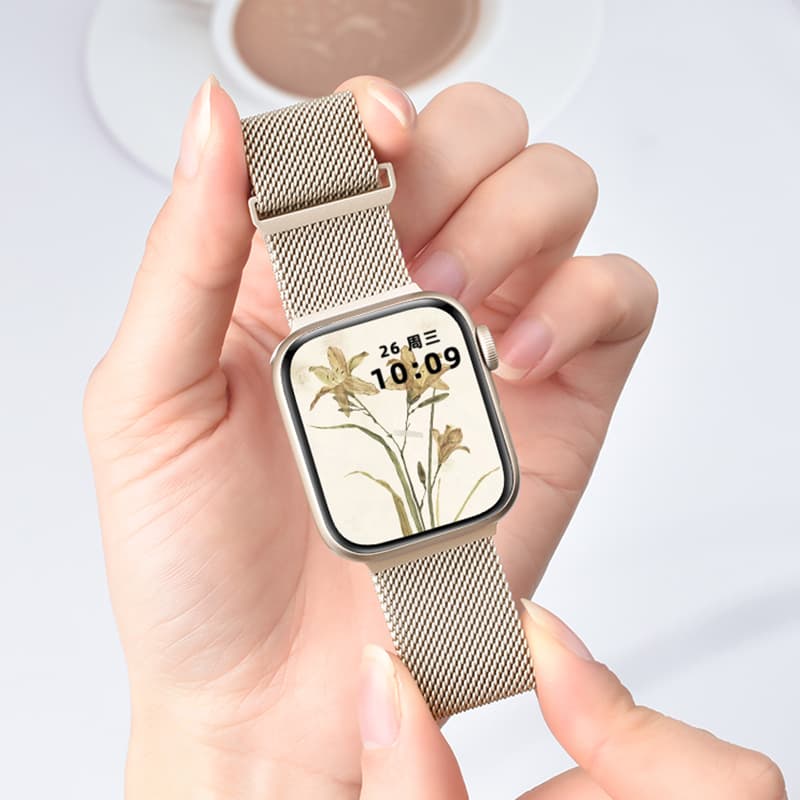 アップルウォッチバンドステンレス 上質メッシュ 洗練ベルト