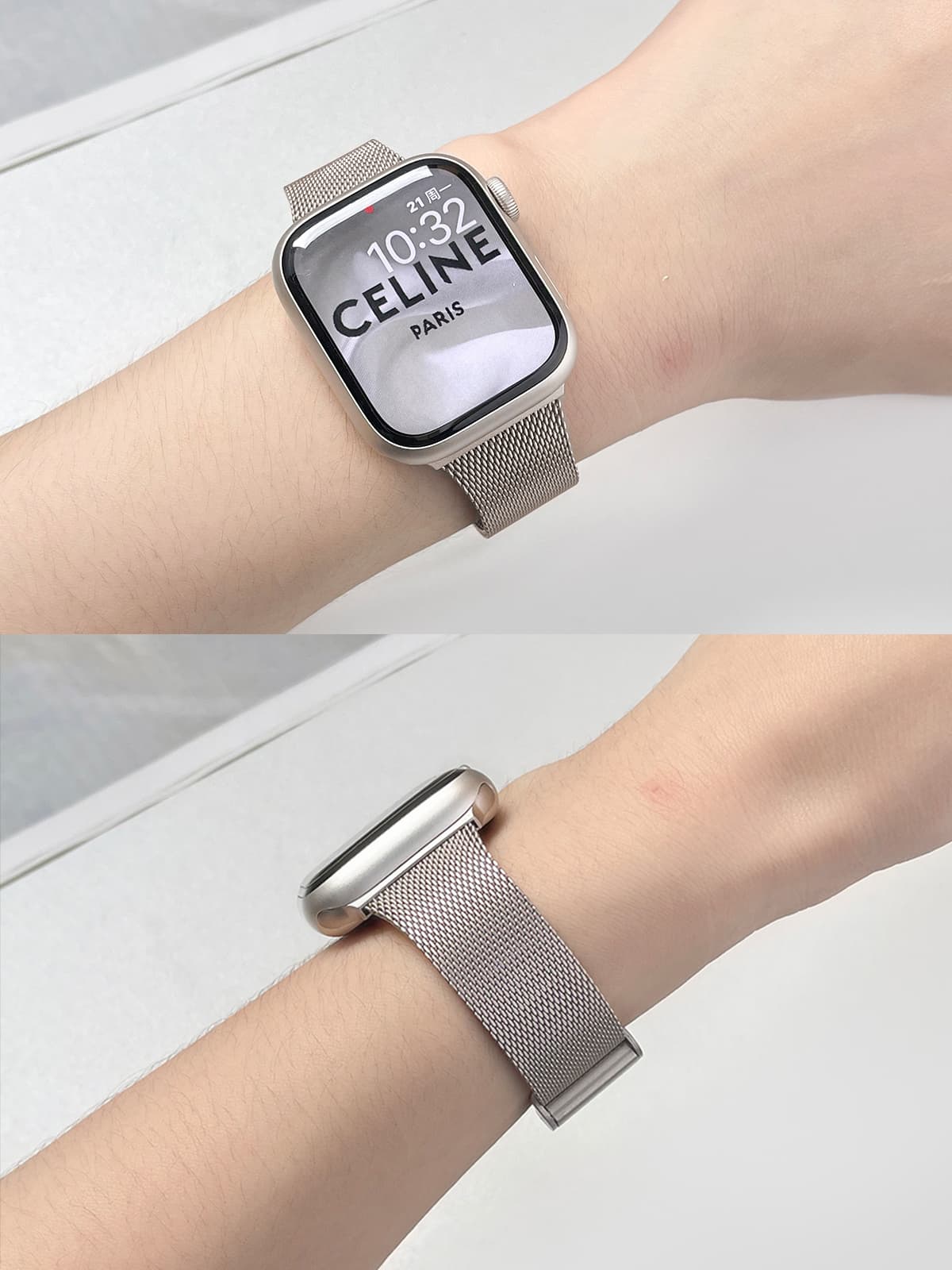 アップルウォッチバンド 高級メッシュループステンレスバンド