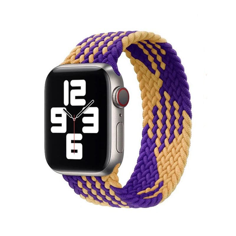 アップルウォッチバンド 編み込みストレッチナイロンバンド
