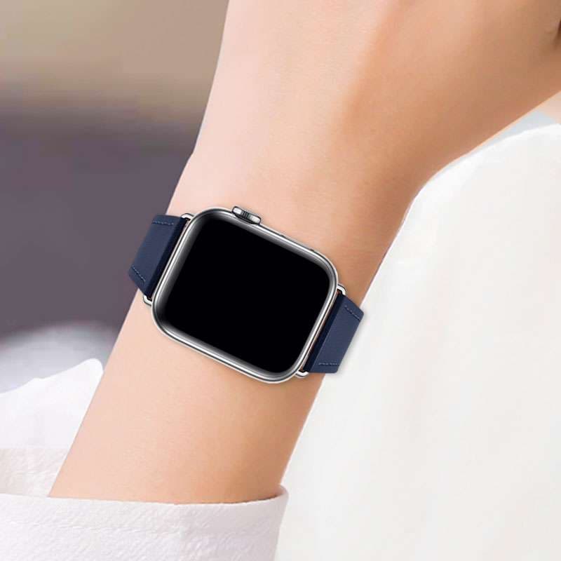 アップルウォッチバンド FXi 高級ネイビーレザー