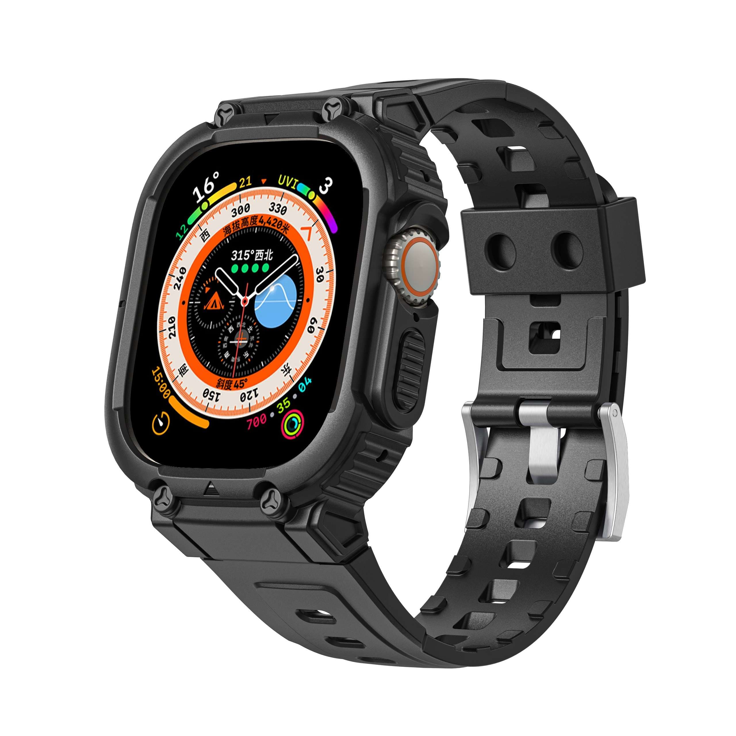 アップルウォッチバンド 頑丈アウトドア向けスマートウォッチバンド