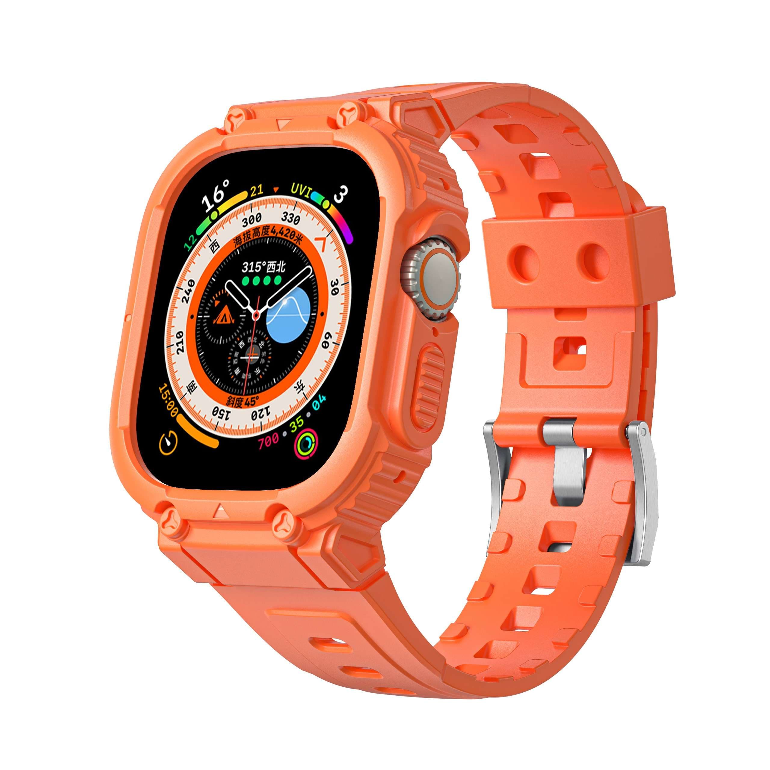 アップルウォッチバンド 頑丈アウトドア向けスマートウォッチバンド