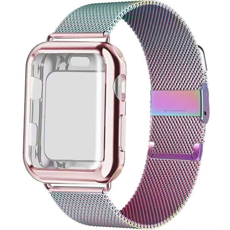 アップルウォッチバンド メッシュ金属製スマートウォッチバンド