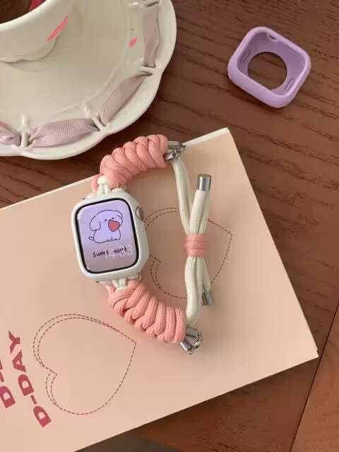 アップルウォッチバンド 食べ物モチーフ伸縮式スマートウォッチバンド